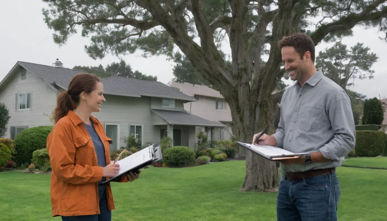 Homeowner and provider talking about a tree estimate in the Monroeville area